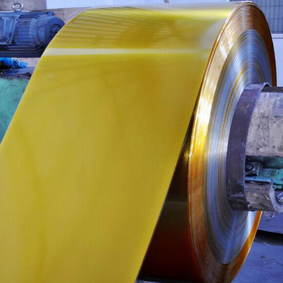 ETP Electrolytic Steel Tinplate Gold Color Printed Sheet Untuk Membuat Kemasan Logam