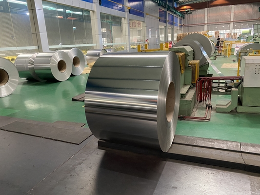 Cold Rolled Electrolytic Steel Tinplate Sheet Coil Untuk Susu Bubuk Kaleng 0.25mm EN10202
