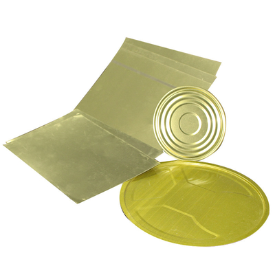 Tutup Kaleng Tinplate Baja Pengemasan Makanan Tutup Kaleng 153mm Diameter Bawah Timah 0,14mm