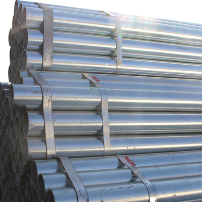 Anti-korosi Galvanized Steel Pipe Hot-dip Seamless Round Tube Struktur Bangunan
