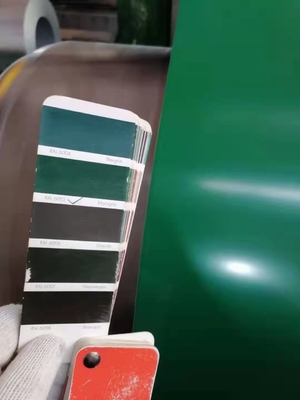 Dx52d Warna Prepainted Galvanized Steel Coil Bahan / Panel Atap Ppgi
