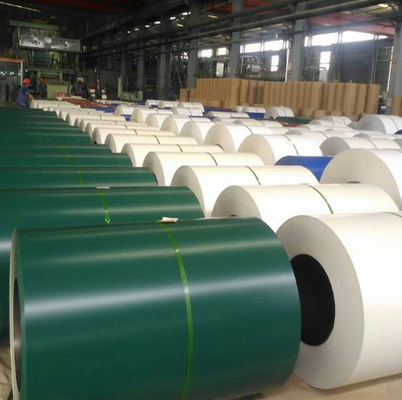 Dx52d Warna Prepainted Galvanized Steel Coil Bahan / Panel Atap Ppgi
