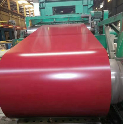 Warna Coated Ppgi Galvanized Steel Coil Untuk Bahan Bangunan